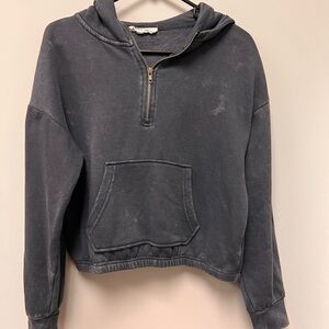 3/4 zip up hoodie